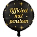 Folie ballon 'officieel met pensioen"