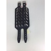 bracelet en cuir avec épingles grandes (5 rangs)