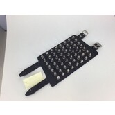 petit bracelet en cuir avec épingles (7 rangs)