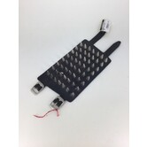 leather bracelet with pins small (7 rows)