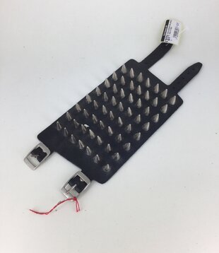 leather bracelet with pins small (7 rows)