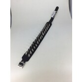 collier en cuir avec épingles au milieu (2 rangées)