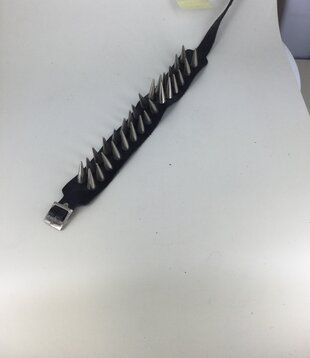 Large leather stud collar (2 rows)