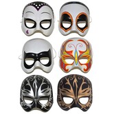 half mask plastic 6 ass (1 piece)