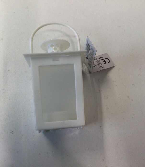White lantern with LED light