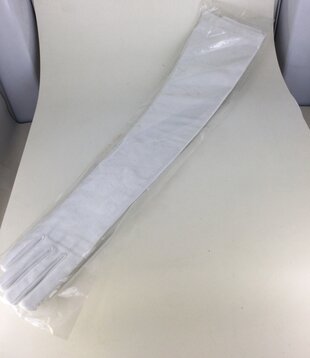 long gloves white