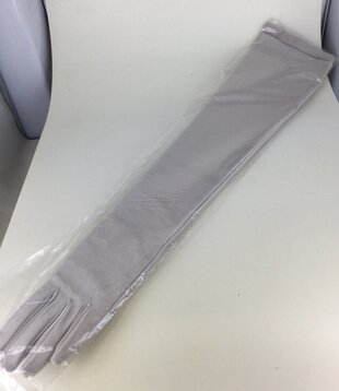 long gloves light gray