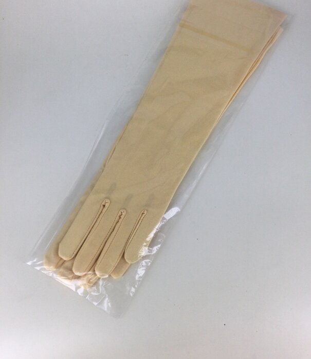 gants mi-longs or clair