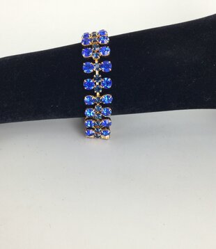 bracelet strass bleu
