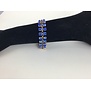 armband strass blauw