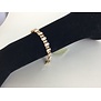 armband strass goud