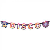 Kartonnen letterslinger 'DISCO' (120 cm)