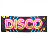 Polyester banner 'DISCO' (74 x 220 cm)