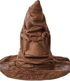 HARRY POTTER kleine kindermaat -  hoed  met geluid accessoire - sorteerhoed