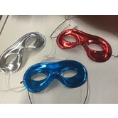 Metalic loup oogmasker blauw
