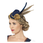 Chapeau tyrolien sur épingle bleue