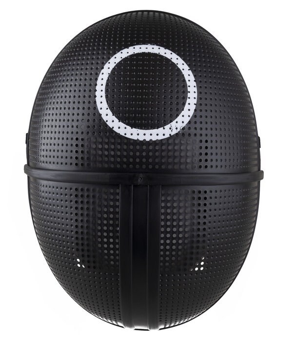 plastic mask with circle