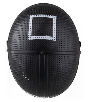 plastic mask with square Squid game