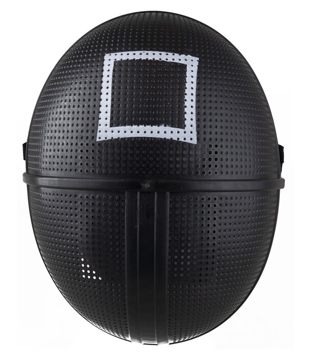 plastiek masker met vierkant Squid game