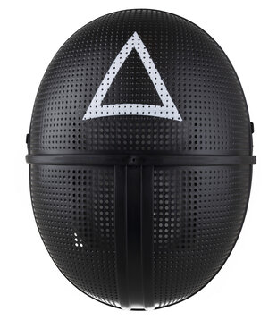 plastic mask with triangle Squid game