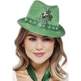 pailletten hoed met licht St Patrick's day