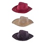 straw hat borsalino red or dark blue