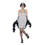 Flapper dress silver + headband