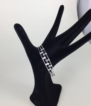 silver rhinestone bracelet