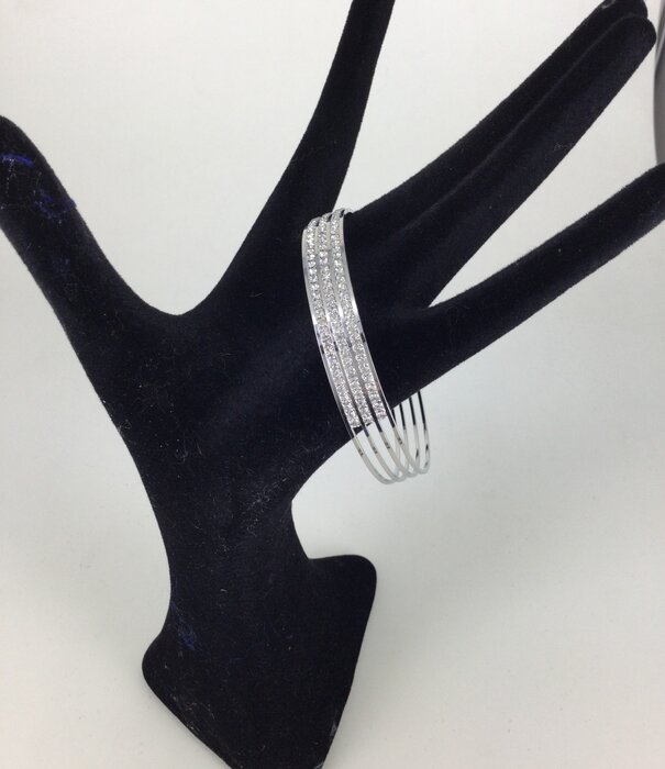 bracelet strass silver