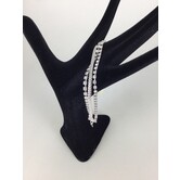 bracelet argent strass