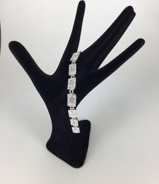 bracelet strass silver