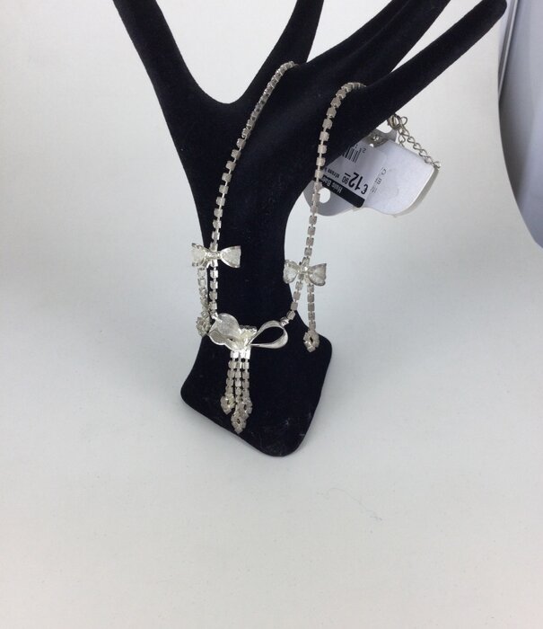 rhinestone chain bows