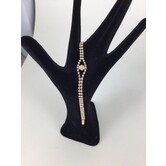 bracelet strass fin or