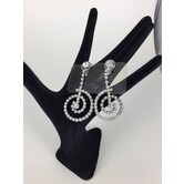 boucles d'oreilles strass (clips)