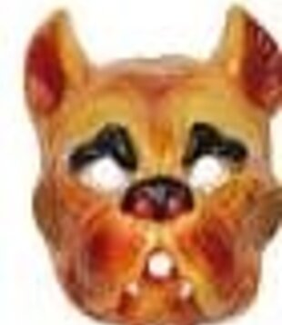 plastic mask bulldog