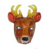 masque en plastique renne/cerf