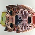 plastiek masker tijger bruin