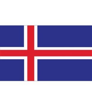 vlag 90x150cm Ijsland