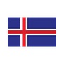 vlag 90x150cm Ijsland