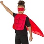 superheld kit (borstplaat, cape en oogmasker) onesize