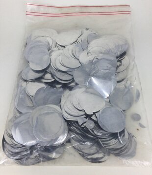 confettis argent grand 500gr