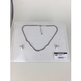 collier en strass avec boucles d'oreilles