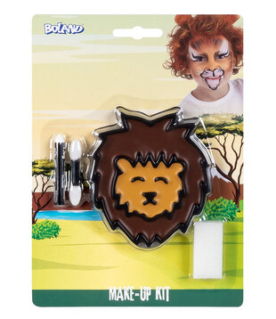 set de maquillage lion (peinture grasse, éponge et applicateur)