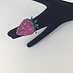 bague strass fraise (extensible)