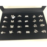 bagues strass (choix de 6 modèles différents taille unique)