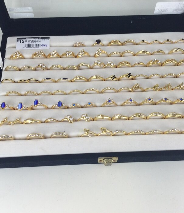 bague dorée (plaqué or) (choix de différents modèles)