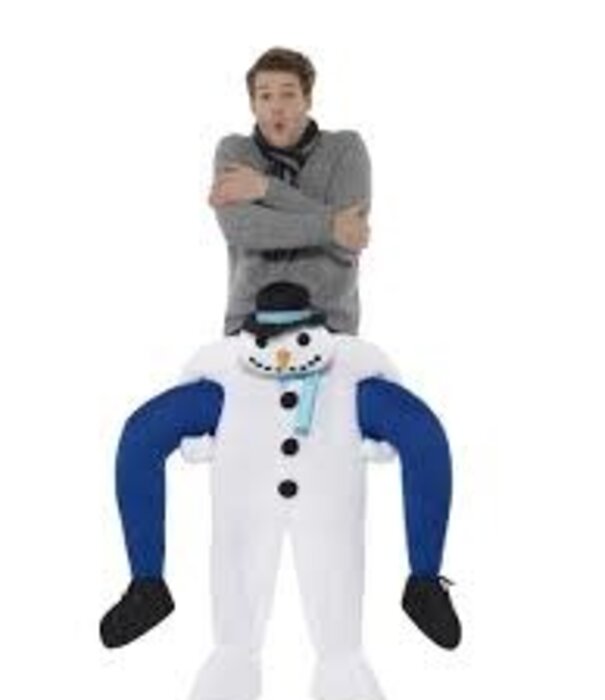 Piggyback snowman/sneeuwman