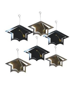 6 pendentifs spirale de graduation