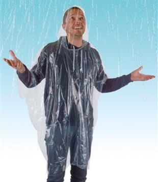 Plastic rain poncho (ideal for festivals!)