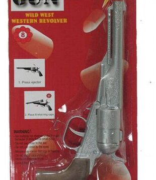 Revolver 8 shots zilver